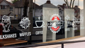 Dessert Shop Window Signs